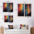 thumbnail image 4 of Designart "Shimmering Beats Compact Discs wall art II" Compact Discs Framed Wall Art Set Of 2 - Multi-Color Fashion Framed Canvas Set For Living Room Decor, 4 of 6