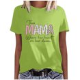 thumbnail image 1 of EQWLJWE Hauts d'Été pour Femmes Hauts pour Femmes Liquidation Mode pour Femmes Manches Courtes Col Rond Hauts Amples Blouse Manches Bouffantes Imprimé, 1 of 3