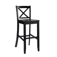 thumbnail image 1 of Olly X-Back Black Bar Stool, 1 of 8