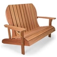 thumbnail image 1 of All Things Cedar Causeuse Adirondack de 54 Po pour l'Extérieur, Siège de Patio, Naturel, 1 of 9