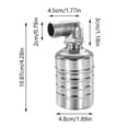 thumbnail image 3 of Binwennn Kitchen Faucets Travel Trailer Kitchen Faucet Replacement Parts down Kitchen Faucet Head Adapter 304 Stainless Steel Fully Automatic Water Control Float 2024 New Auto Shut Off Mini, 3 of 4