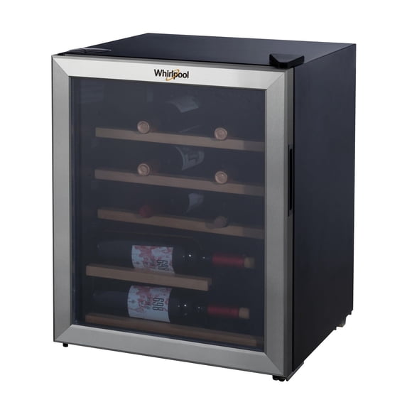 Whirlpool 25 Bottle 2.7 cu ft Wine Fridge - Stainless Steel