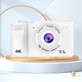 thumbnail image 3 of Lksixu Mini Digital Camera.4-inch 1080P Front And Rear Camera 8x Digital Zoom Capables Of Photos Recording Videos Photography Student Camera With Bracket digital cameras Electronics for Home Office, 3 of 8