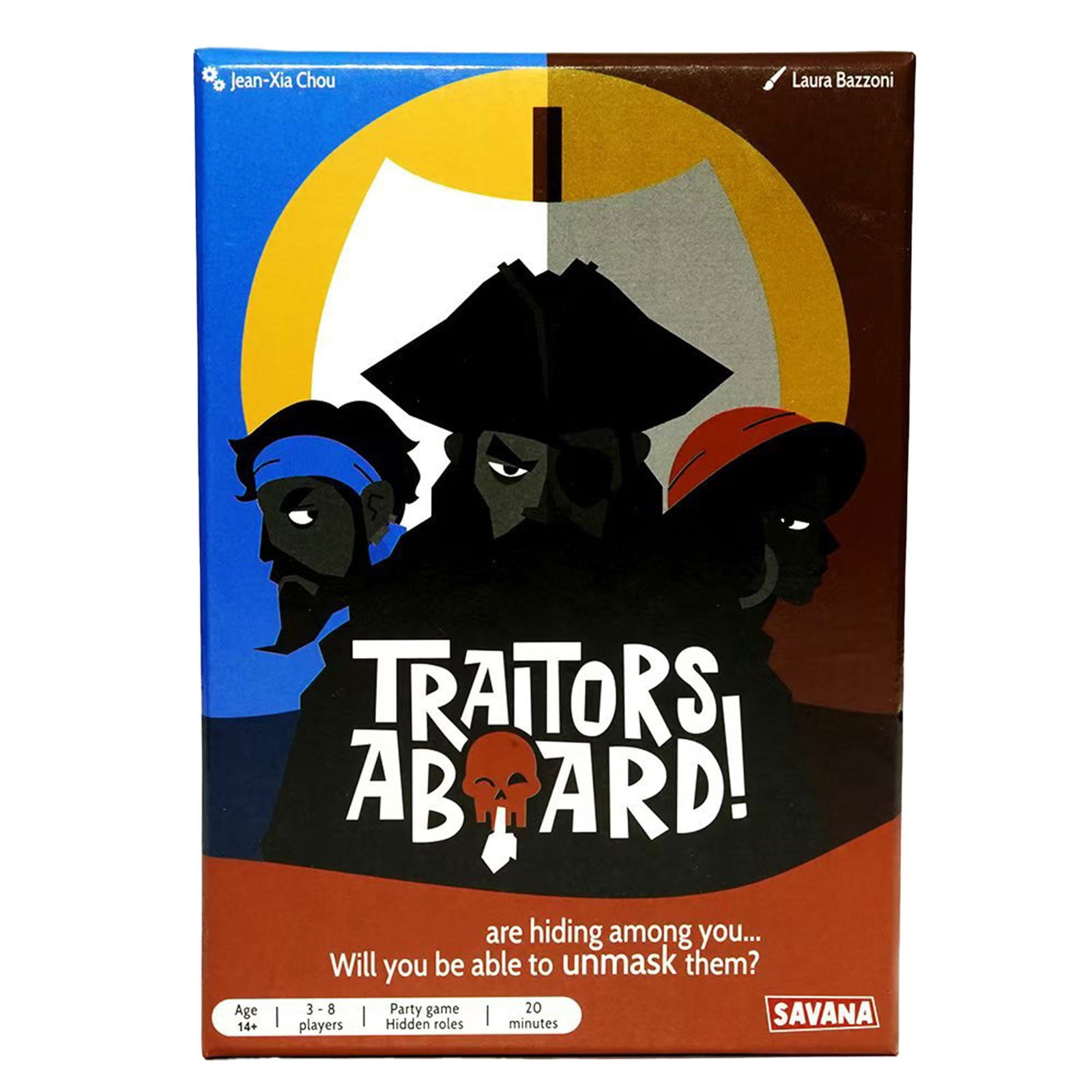 Traitors Aboard - Award Winning Secret Identity Party Game - Fun, Bluffing and Betrayal | Easy to Learn, 15-Minute Round | Popular Games for 3-8 Players - Ages 10+ | Family Card Game
