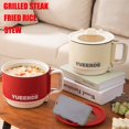 thumbnail image 1 of Portable Mini Rice Cooker and Hot Pot for Ramen, Steaming, and Soup - 1.2L Non-Stick Electric Pot for Dorms, Office, and Travel, 1 of 9