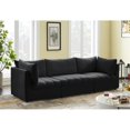 thumbnail image 3 of Meridian Furniture Jacob Sofa Modulaire en Velours Noir, 3 of 10