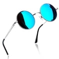thumbnail image 1 of Joopin Lunettes de Soleil Rétro Rondes Polarisées Style Hippie Petit Cercle Lunettes de Soleil pour Hommes Femmes, 1 of 8