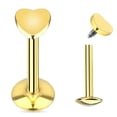 thumbnail image 3 of Filetage Interne 16 g Labret / Monroe avec Cœur à Dessus Plat - 3 Couleurs Disponibles, 3 of 3