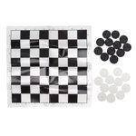Jeu de conseil d'administration de Checkers, Portable léger empilable pièces en plastique de checkers ensemble pour la famille