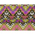 thumbnail image 5 of oneOone Velvet Lime Green Fabric Ikat Craft Projects Decor Fabric Printed By The Yard 58 Inch Wide, 5 of 5
