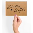 thumbnail image 2 of Inkdotpot 50 Blank RSVP Cards,RSVP Postcards No Envelopes Needed,Rustic Kraft Script Style Print Response Card,RSVP For Wedding,Baby Shower,Bridal Shower, 2 of 5