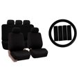thumbnail image 1 of FH Group Car Seat Covers Full Set Cloth - Universal Fit, Automotive Seat Covers, Airbag Compatible, Solid Bench Rear Seat, Washable Car Seat Cover for SUV, Sedan, Van, 1 of 9