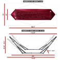 thumbnail image 2 of Tranquillo Universal 106.5" Double Hammock with Adjustable Stand & Bag, Red, 2 of 5