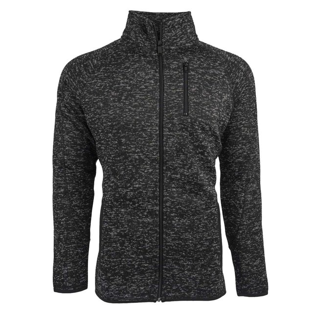 Burnside Veste en Tricot pour Hommes, TG, Noir Chiné