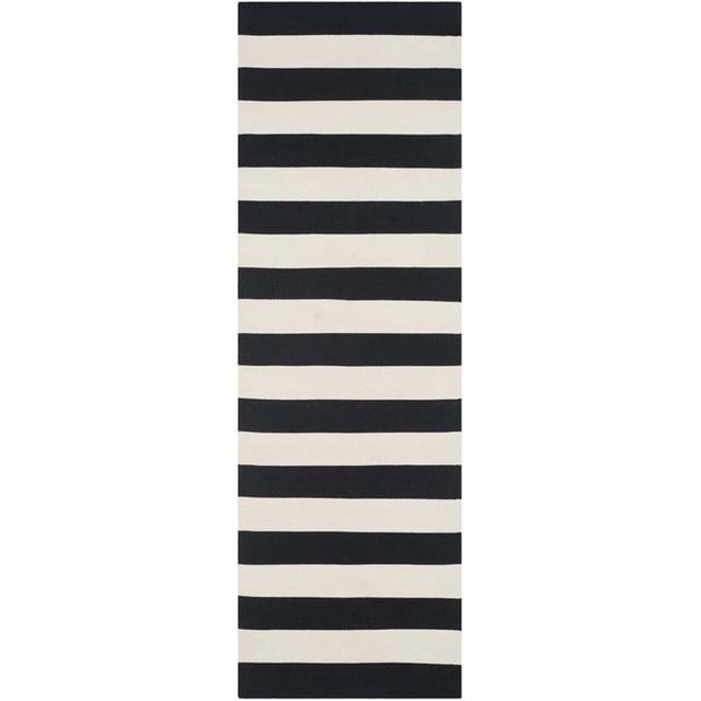 Safavieh Montauk Black Contemporary Rug - Runner 2'3" x 7'