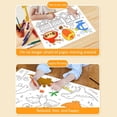 thumbnail image 3 of HLONK UOYOTT Children‘s Drawing Roll Creative Hand-painted Painting Paper Graffiti S D Heat, 3 of 6