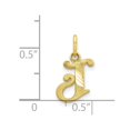 thumbnail image 3 of Diamond2Deal 10K Yellow Gold Solid Small Letter J Initial Charm Pendant for Women, 3 of 5