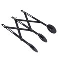 thumbnail image 3 of 3 Wheel Stainless Steel Pastry Cutter, Safe Wing Nut Adjustable Pizza Slicer Save Time Accurate  For Dough For Pizza For Baking Stainless Steel,Black Non Stick, 3 of 8