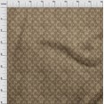 thumbnail image 4 of oneOone Silk Tabby Brown Fabric Asian Dabu Print Sewing Material Print Fabric By The Yard 42 Inch Wide, 4 of 4