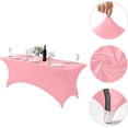 thumbnail image 2 of Stretchable Polyester Rectangle Table Cover for Outdoor Events – Elastic Fitted Design for Parties Weddings Banquets and Gatherings – Table Protector, 2 of 7