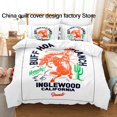 thumbnail image 1 of Ensemble de Literie Buff Horses Ranch Simple Simple Complet Grand Très Grand Size Ensemble de lit Adulte Enfant Housse de Couette parure de lit Draps de lit, 1 of 5