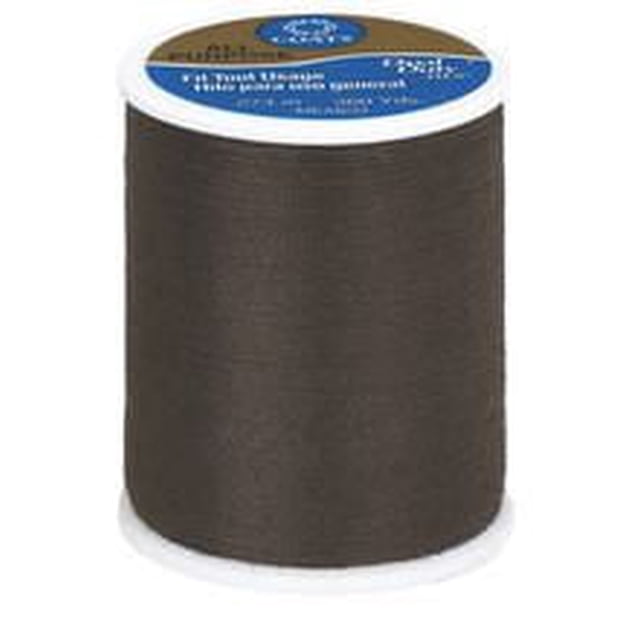 Coats & Clark™ Bobine Tout Usage 100 % Polyester Thread Brun Foncé, 300 yards (274 meters), Polyester corespun de Poids Moyen pour des Coutures Solides et Durables sur Tissus Tissés et Tricotés, Convient à la Couture à la machine Ou à la Main et aux Bricolages.