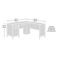 thumbnail image 3 of Sauder Pacific View® L-Desk, Prime Oak, 433562, 3 of 9
