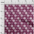 thumbnail image 1 of oneOone Georgette Viscose Fabric Check Kasuri Printed Craft Fabric BTY 42 Inch Wide, 1 of 4