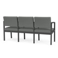 thumbnail image 5 of Lenox Steel Reception Waiting 3 Seats Chair / Charcoal Steel / Light Gray, 5 of 5