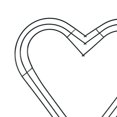 thumbnail image 3 of Heart Shaped Wreath Iron Base Creative Flower Arrangement Wreath Form Garland Black 25cm, 3 of 9