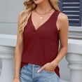 thumbnail image 4 of Jusqu'à 30 % de Réduction, Blouse de Mode pour Femmes, Manches Courtes, Blouse avec Poche, Tenue de Travail Décontractée, Uniforme de Bureau, Séchage Rapide, Taille Élastique, Lavable en Machine, Confort Décontracté/95 % Polyester+5 % Spandex, Vin, 4 of 8