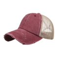 thumbnail image 2 of Unisex Men Women Solid Color Sun Hat Adjustable Baseball Cap Hip Hop Hat, 2 of 4