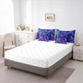 thumbnail image 4 of YST Hummingbird Bedding Set Full 7 Piece,Tropical Palm Tree Leaves Comforter Set With Sheet Set Hippie Bird Plant Botanical Bed In A Bag With Throw Pillow Cover,Reversible, 4 of 5