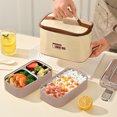 thumbnail image 1 of Stainless Steel Double Layer Lunch Box Can Be Put Into The Microwave To Keep Warm Multi Layer Compartment Lunch Box, 1 of 5