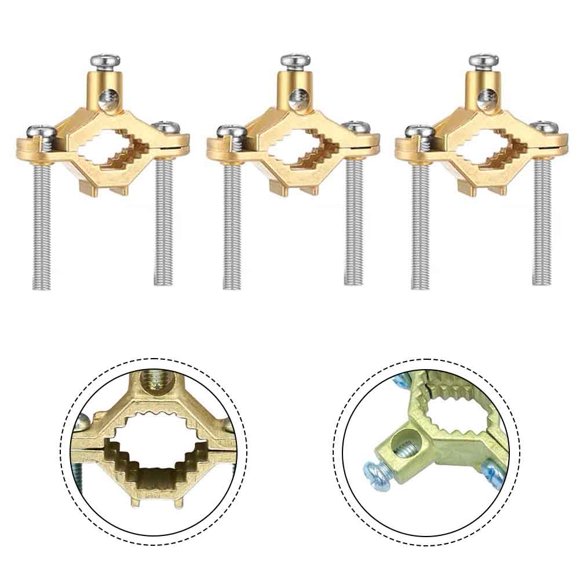 Copper Alloy Ground Clamp Set for Secure Bonding to Water Pipes & Steel