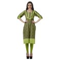 thumbnail image 3 of Moomaya Kurti de Designer Bollywood pour Femmes, Kurta Tunique Imprimée Longueur Genou, 3 of 6