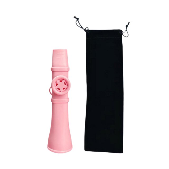 Milaget Kazoo for Kids Adults with Storage Pouch Lightweight Kids Musical Instrument pink