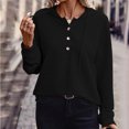 thumbnail image 2 of Pisexur Womens Oversized Sweatshirt Fashion Fall Hoodies Solid Color Button Collar Drawstring Stitching Sweatshirts Hoodies Pullover, 2 of 6
