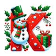 thumbnail image 2 of Bdday 26 Letters Christmas Tree Decoration Pendant Christmas Tree Ornaments Personalized DIY Christmas Ornaments Christmas Decoration Xmas Tree Hanging Decor Feature, 2 of 4
