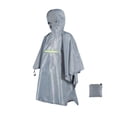thumbnail image 1 of VONKY Waterproof Reusable Adult Rain Poncho For All Weather Also For Wearable gray, 1 of 6