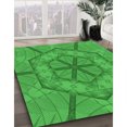 thumbnail image 3 of Ahgly Company Tapis Rectangulaire Lavable en Machine Intérieur Transitionnel Vert Lime, 2 Pieds x 3 Pieds, 3 of 7