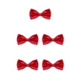 thumbnail image 2 of ZheElen Nœud Papillon de Smoking Rouge à Fixation Stable avec Nœud de Mariage Résistant aux Rayures et à l'Usure Nœud Papillon Hommes Ensemble de 5, 2 of 6