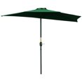thumbnail image 1 of Outsunny Parasol Demi-Parasol de Patio 9,8 Pi Pare-Soleil, Manivelle, Vert, 1 of 10