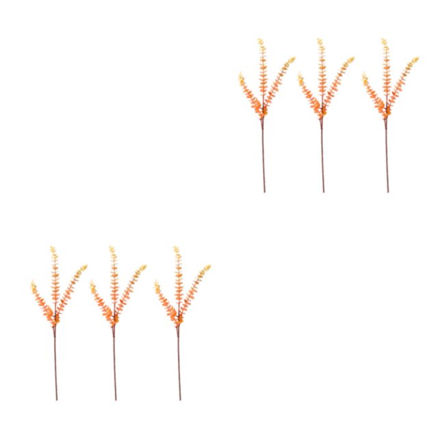 Baohd 3x Realistic Appearance Artificial Plants Nature S Charm To Space Easy To Clean orange 2Set