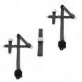 thumbnail image 1 of Chevy II 1966-1967 Airplane 3 Point Charcoal Retractable Bench Seat Belt Kit - 3 Belts, 1 of 1
