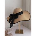thumbnail image 2 of 1 Pce Accessoires de Mode pour Femmes Chapeau de Paille Décor Nœud Plage Été, 2 of 4