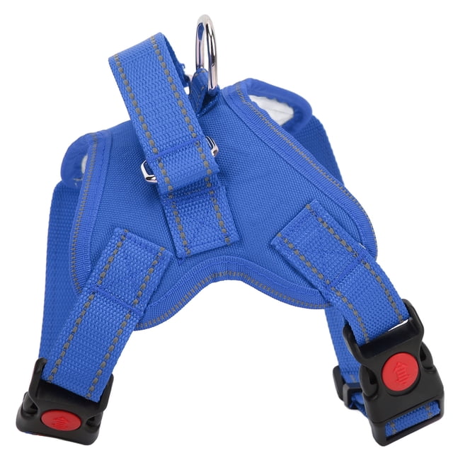 Dog Saddle Harness, Multifunctional Dog Harness Reflective Bite Resistance Oxford Cloth For Pets Blue M