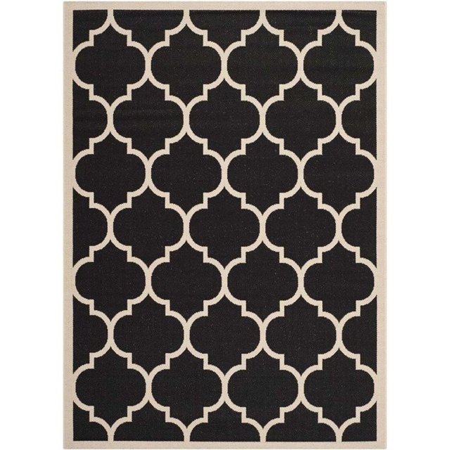 Safavieh Courtyard Black Indoor Outdoor Rug - 9' x 12'