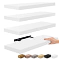 thumbnail image 1 of Sorbus Wall Mounted Floating Shelves for Wall Décor - Large 24 Inch, 4 Pack, White, 1 of 6