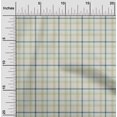 thumbnail image 2 of oneOone Rayon Olive Green Fabric Check Sewing Material Print Fabric By The Yard 56 Inch Wide, 2 of 4